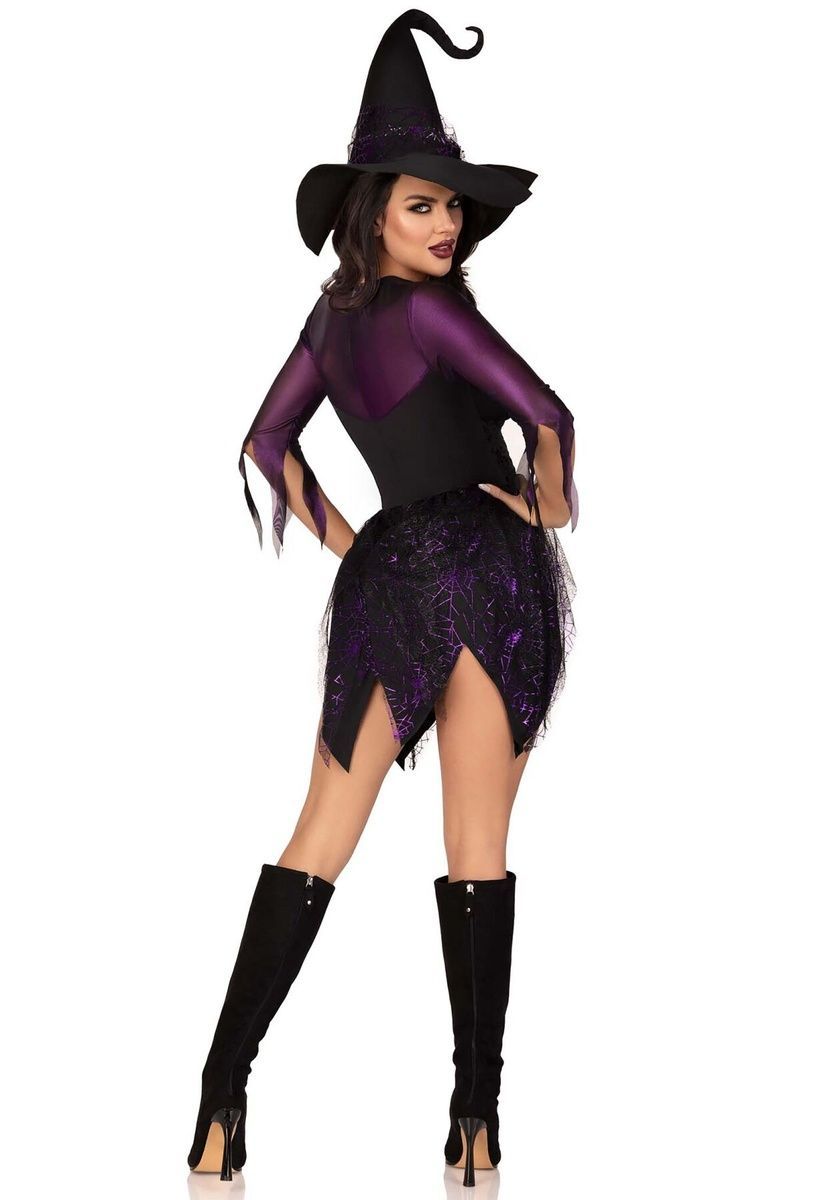 Костюм ведьмы Leg Avenue Mystical Witch, платье, шляпа, S