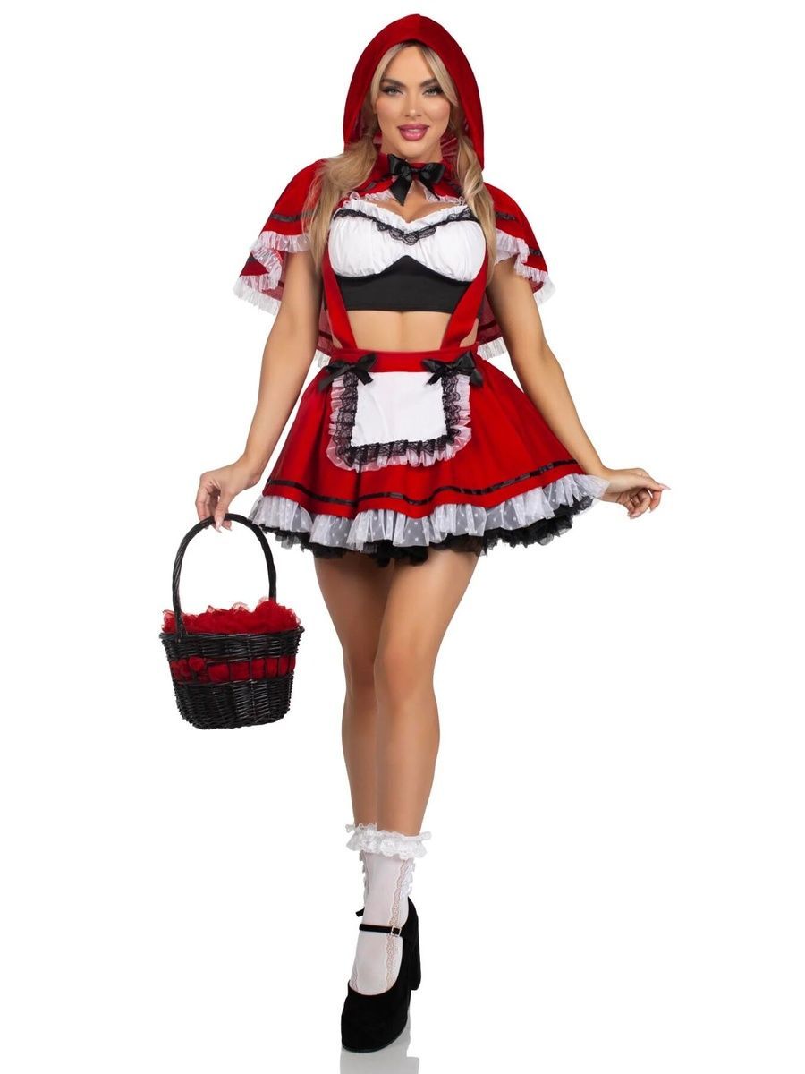 Костюм Червоної Шапочки Leg Avenue Flirty Miss Red Top and Skirt, XS