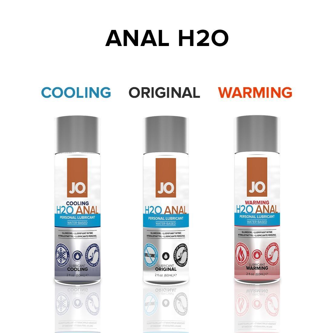 Анальна змазка JO ANAL H2O &mdash; COOLING (120 мл) охолоджувальна, на водній основі