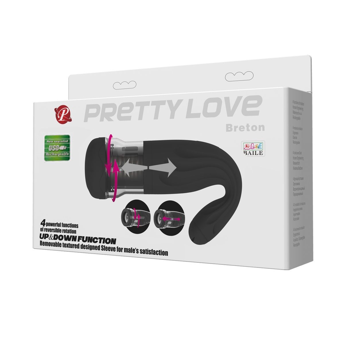 Мастурбатор Pretty Love Breton Masturbator (USB)