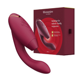 Двойной вакуумный клиторальный стимулятор с вибрацией Womanizer Duo 2 - Bordeaux, независимые моторы