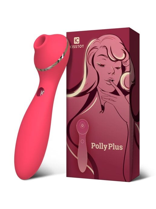 Вакуумний вібратор KisToy Polly Plus Red