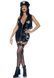 Виниловый костюм полицейской Leg Avenue Vinyl Naughty Cop Black M, платье, фуражка, наручники