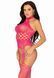 Кружевной бодистокинг с открытым доступом Leg Avenue High neck lace bodystocking One size Raspberry