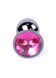 Анальна пробка Jewellery Dark Silver Plug Pink