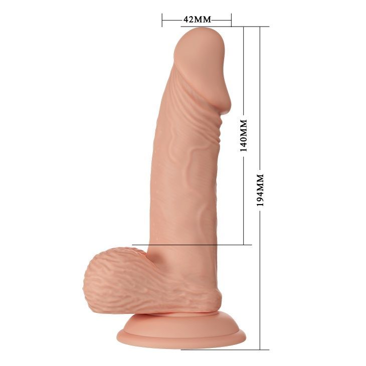 Фалоімітатор Baile Beautiful Encounter Zebulon Dildo Flesh