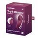 Вибростимулятор-пульсатор Satisfyer Tap & Climax 2 Red с эффектом постукивания пальцем