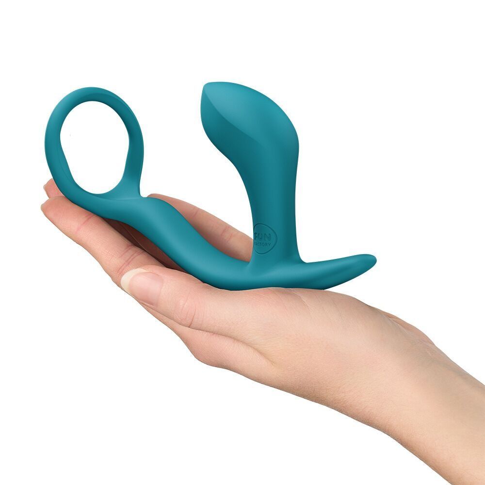 Анальная пробка с эрекционным кольцом Fun Factory Bootie Ring Bottle Green