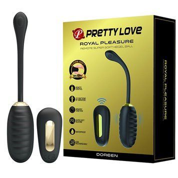 Віброяйце Pretty Love Royal Pleasure Doreen Black, 104 г