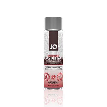Разогревающая смазка-крем с кокосовым маслом JO Coconut Hybrid WARMING (120 мл) белая