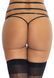 Пояс для панчіх зі стреп Leg Avenue Strappy Rhinestone Garterbelt Black One Size, стрази