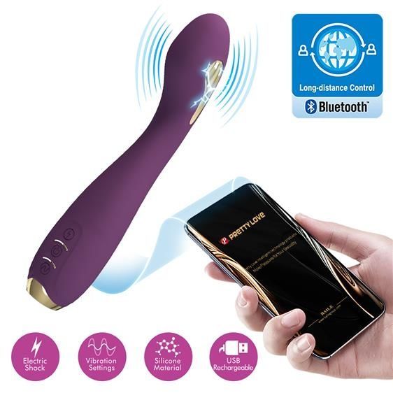 Вібратор Pretty Love Hector Vibrator Dark Purple (App)