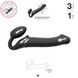 Безремінний страпон з вібрацією Strap-On-Me Vibrating Black M, d - 3,3 см