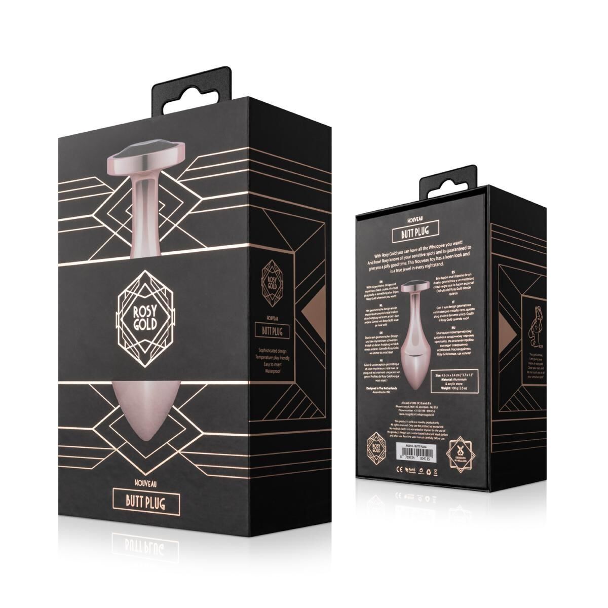 Анальная пробка Rosy Gold - Nouveau Butt Plug