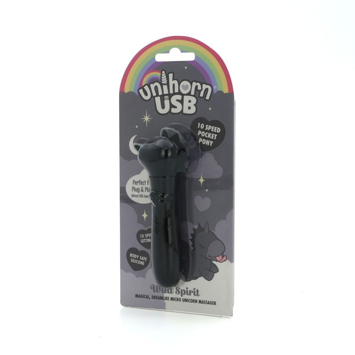 Вібратор-єдиноріжка Unihorn USB Bullet &ndash; Wild Spirit, віброкуля, USB-зарядка, 10 режимів