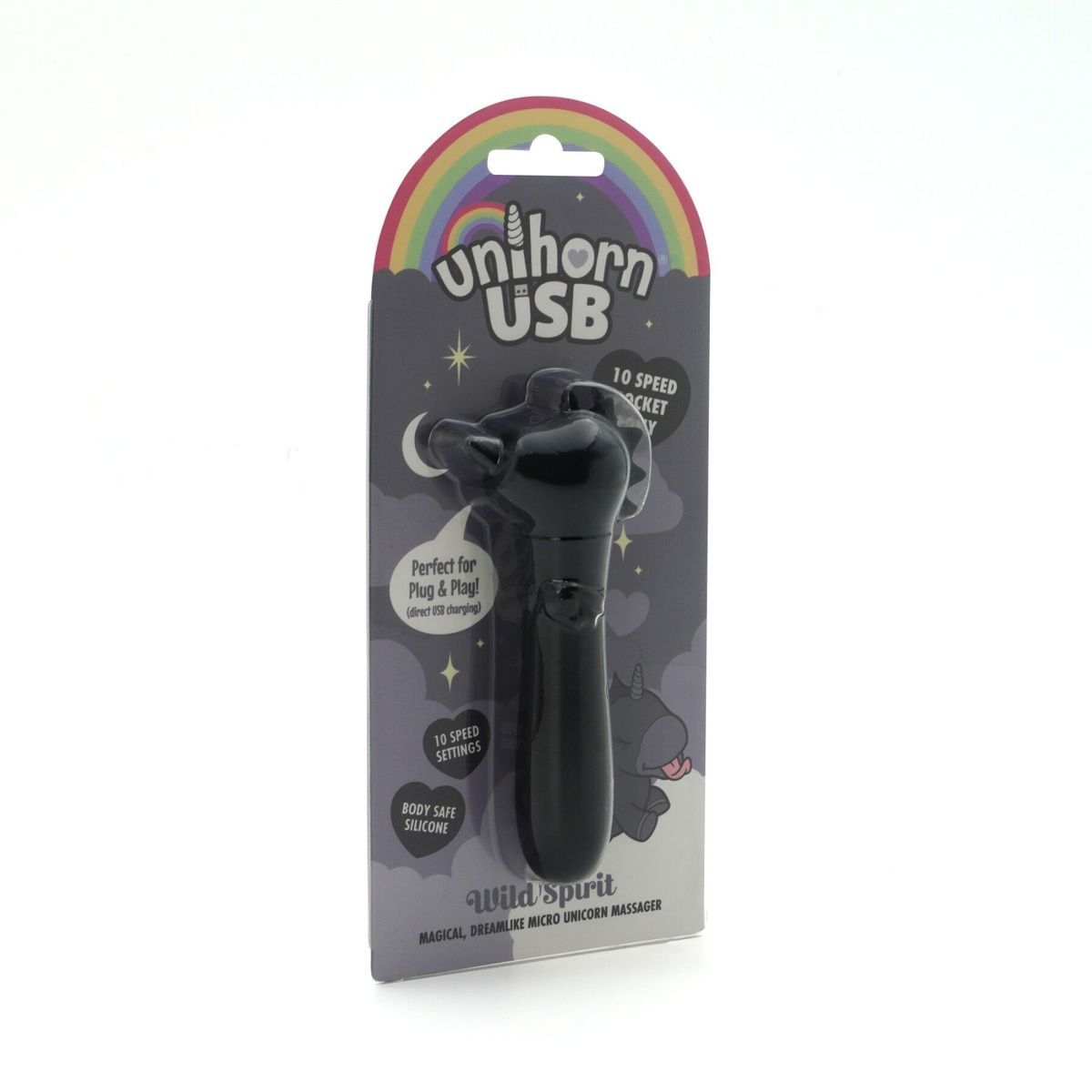 Вібратор-єдиноріжка Unihorn USB Bullet &ndash; Wild Spirit, віброкуля, USB-зарядка, 10 режимів