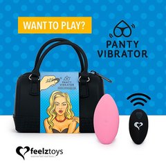 Вібратор у трусики FeelzToys Panty Vibrator Pink з пультом ДУ