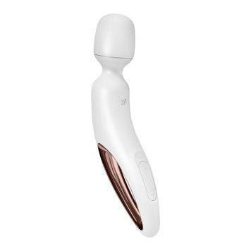 Вібромасажер Satisfyer Wand-erland, білий/золотий
