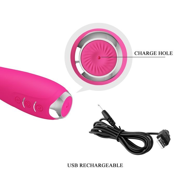Вибратор Pretty Love Hector Vibrator Pink (App)