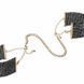 Наручники Bijoux Indiscrets Desir Metallique Handcuffs - Black, металлические, стильные браслеты