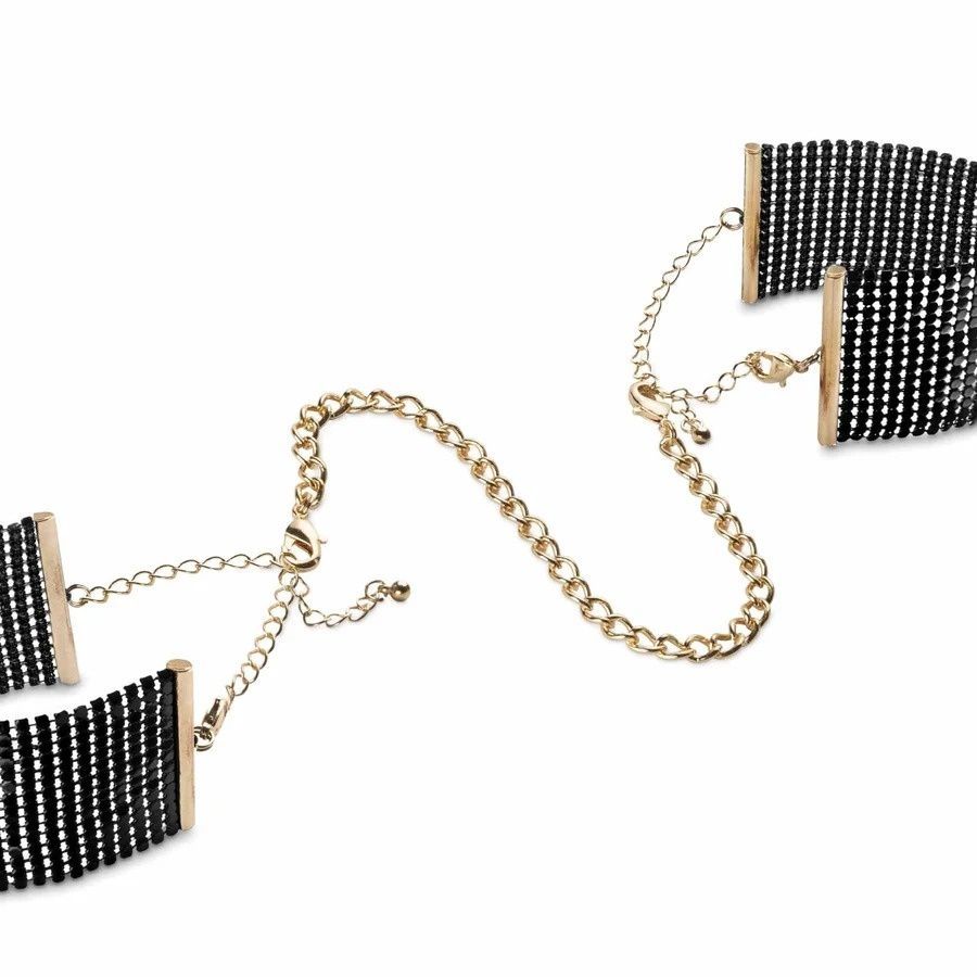 Наручники Bijoux Indiscrets Desir Metallique Handcuffs - Black, металлические, стильные браслеты