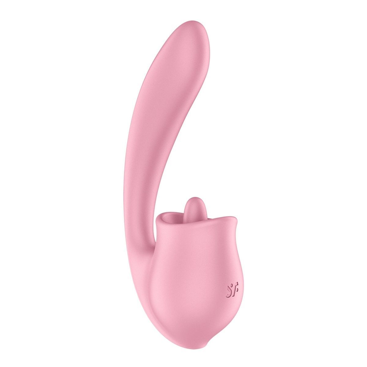 Вагинально-клиторальный вибратор с язычком Satisfyer Tongue Genius с имитацией кунилингуса