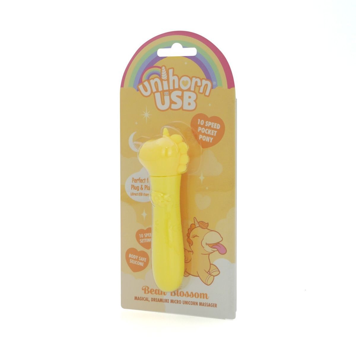 Вібратор-єдиноріжка Unihorn USB Bullet &ndash; Bean Blossom, віброкуля, USB-зарядка, 10 режимів