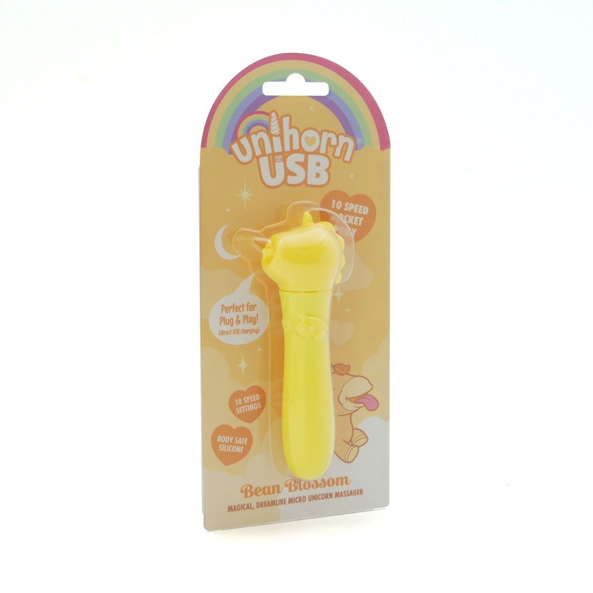 Вібратор-єдиноріжка Unihorn USB Bullet &ndash; Bean Blossom, віброкуля, USB-зарядка, 10 режимів