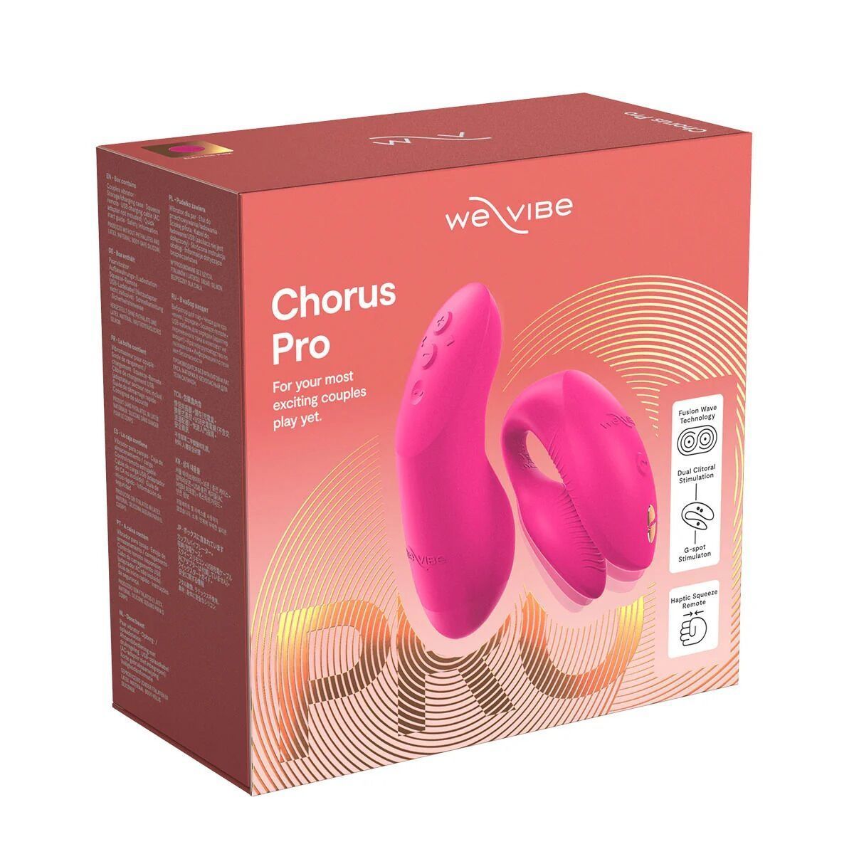 Смарт-вибратор для пар We-Vibe Chorus Pro Electric Pink