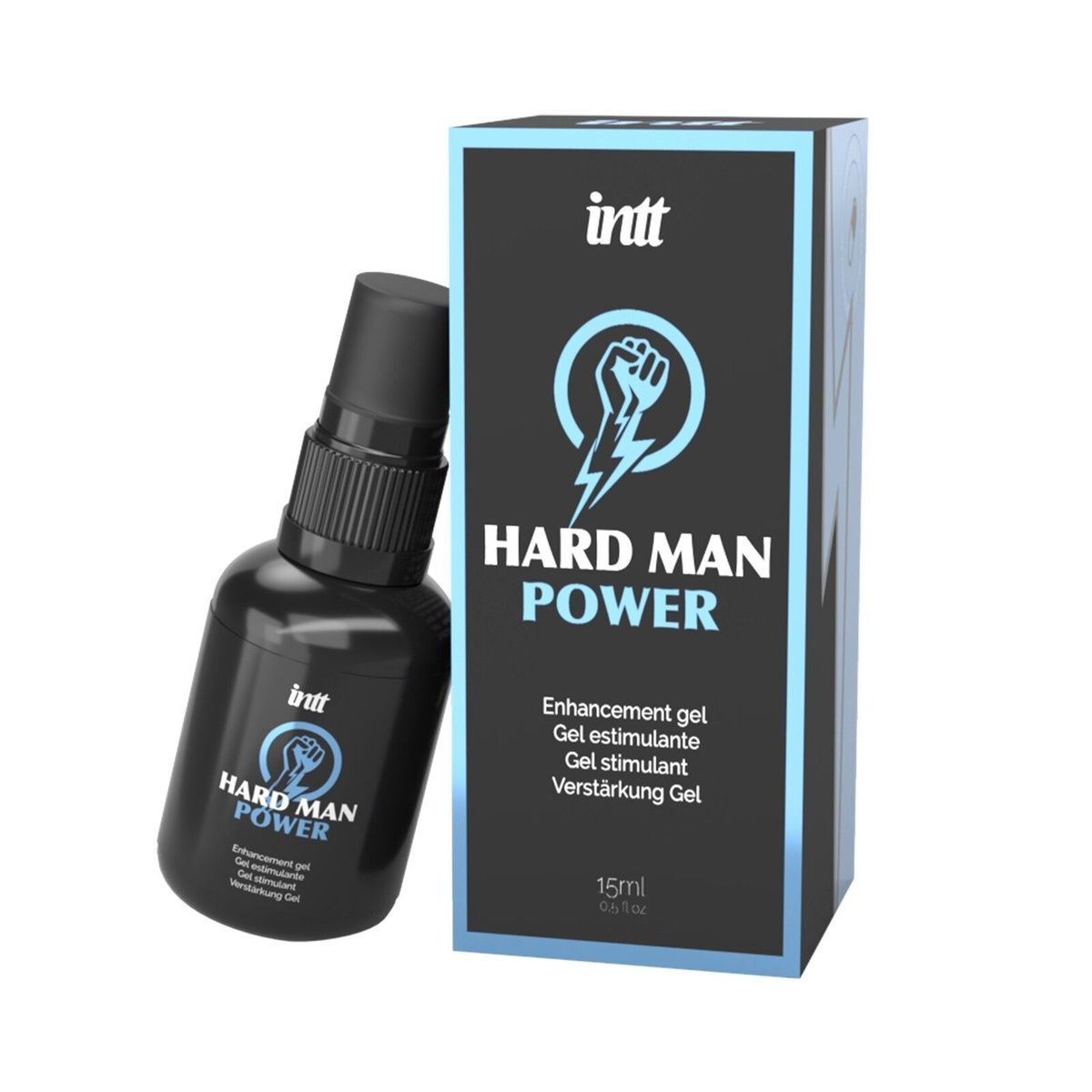 Стимулювальний гель для ерекції Intt Hard Man Power (15 мл), екстракт гінгко білоба, таурин
