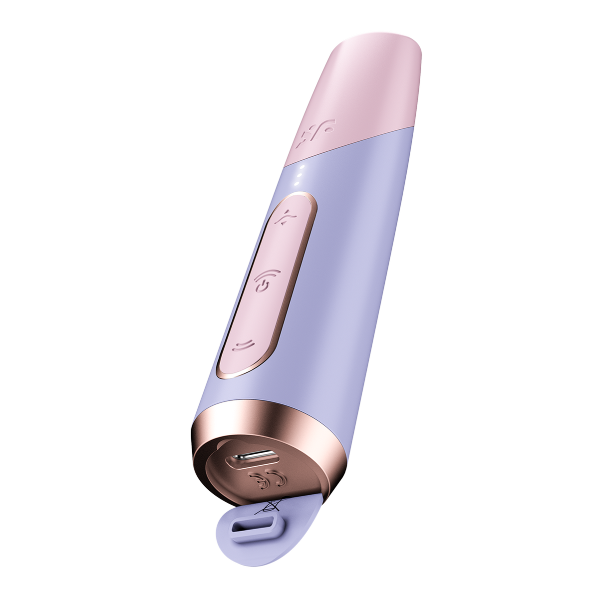 Вакуумний стимулятор Satisfyer Bold Kiss Violet, магнітна технологія 3D Air Pulse, 30 режимів роботи