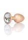 Анальная пробка Jewellery Pearl Gold Plug Clear S