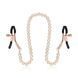 Затискачі для сосків з перлинним ланцюжком Rosy Gold - Nipple Clamps Pearls