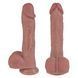 Фалоімітатор з вібрацією та ротацією Erospace Natural Play Thrusting Dildo with Swing Motion and Heating D6, 22 см