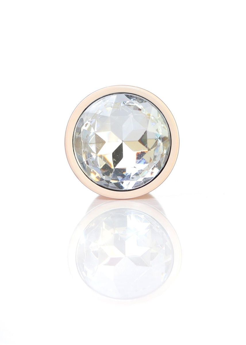 Анальная пробка Jewellery Pearl Gold Plug Clear S