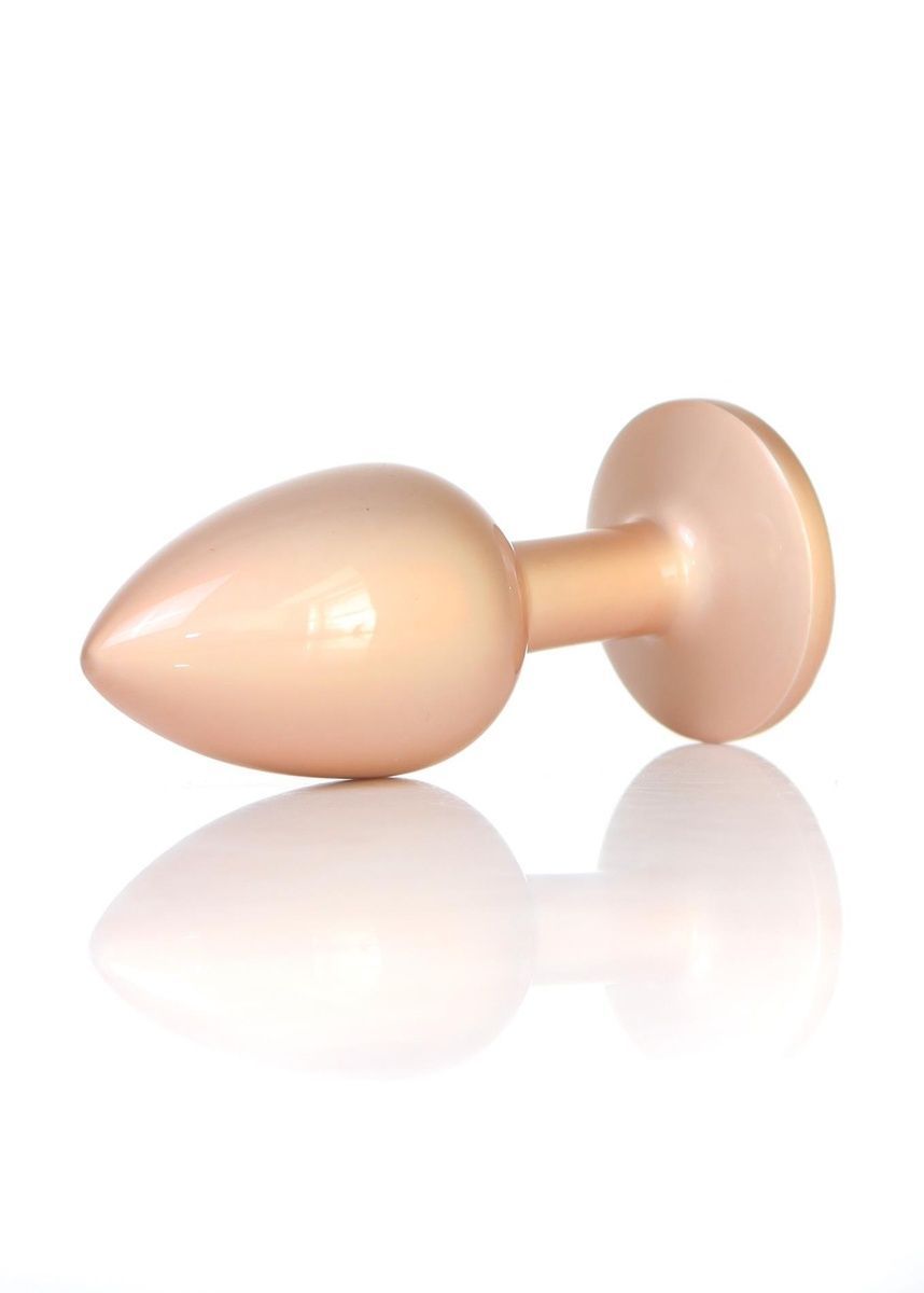 Анальная пробка Jewellery Pearl Gold Plug Clear S