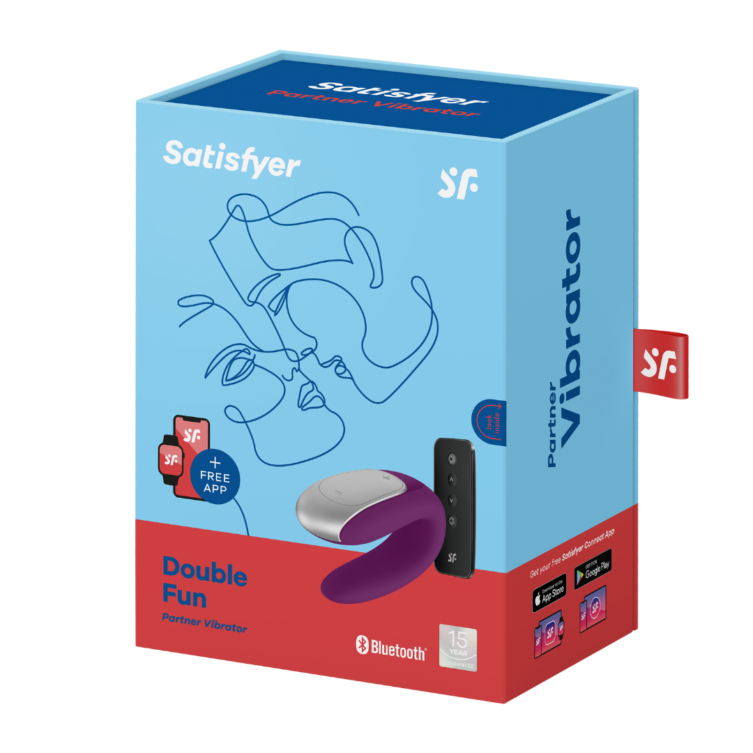 Смарт-вибратор для пар Satisfyer Double Fun (Violet) с пультом ДУ