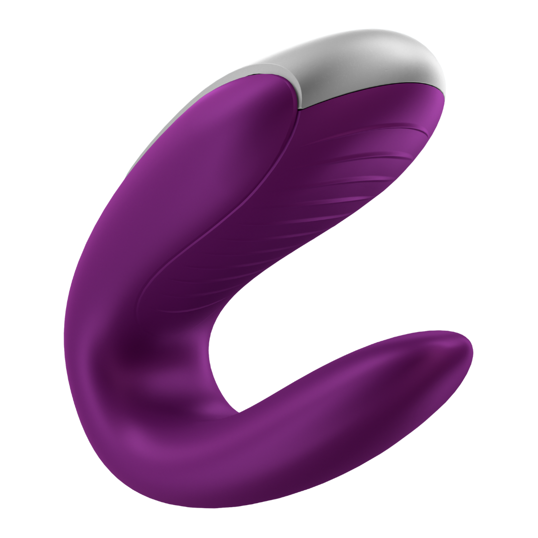 Смарт-вібратор для пар Double Fun Satisfyer, фіолетовий