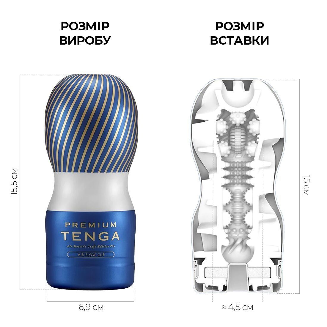Мастурбатор Tenga Premium Air Flow Cup, 24 воздушные камеры внутри