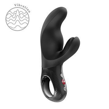 Вибратор-кролик Fun Factory MISS BI Black, диаметр 4,2 см