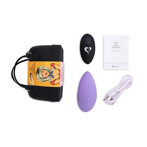 Вібратор в трусики FeelzToys Panty Vibrator Purple з пультом ДК