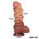 Фалоімітатор Dual-Layered Silicone Cock With Rope 10.5" Flesh