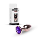 Анальна пробка Jewellery Red Gold Plug Purple d 2,7 см