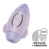 Вакуумний стимулятор з вібрацією Satisfyer Mission Control Violet, 2 незалежні мотори