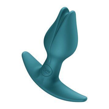 Анальна пробка Fun Factory BOOTIE FEM Bottle Green, у вигляді бутона, діаметр 2,9 см, тонкий обмежувач