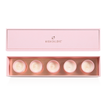 Набір масажних свічок 5 ароматів-афродизіаків Mini Massage Candles Collection HighOnLove, 5 х 35 г