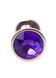 Анальная пробка Jewellery Red Gold Plug Purple d 2,7 см