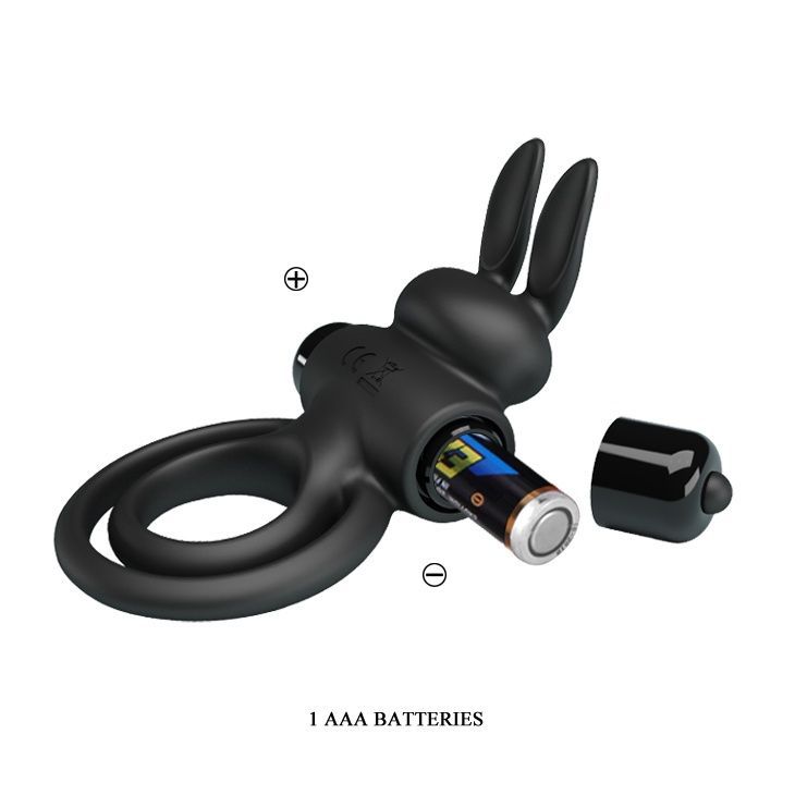 Эрекционное кольцо Pretty Love Vibrant Penis Ring III Black