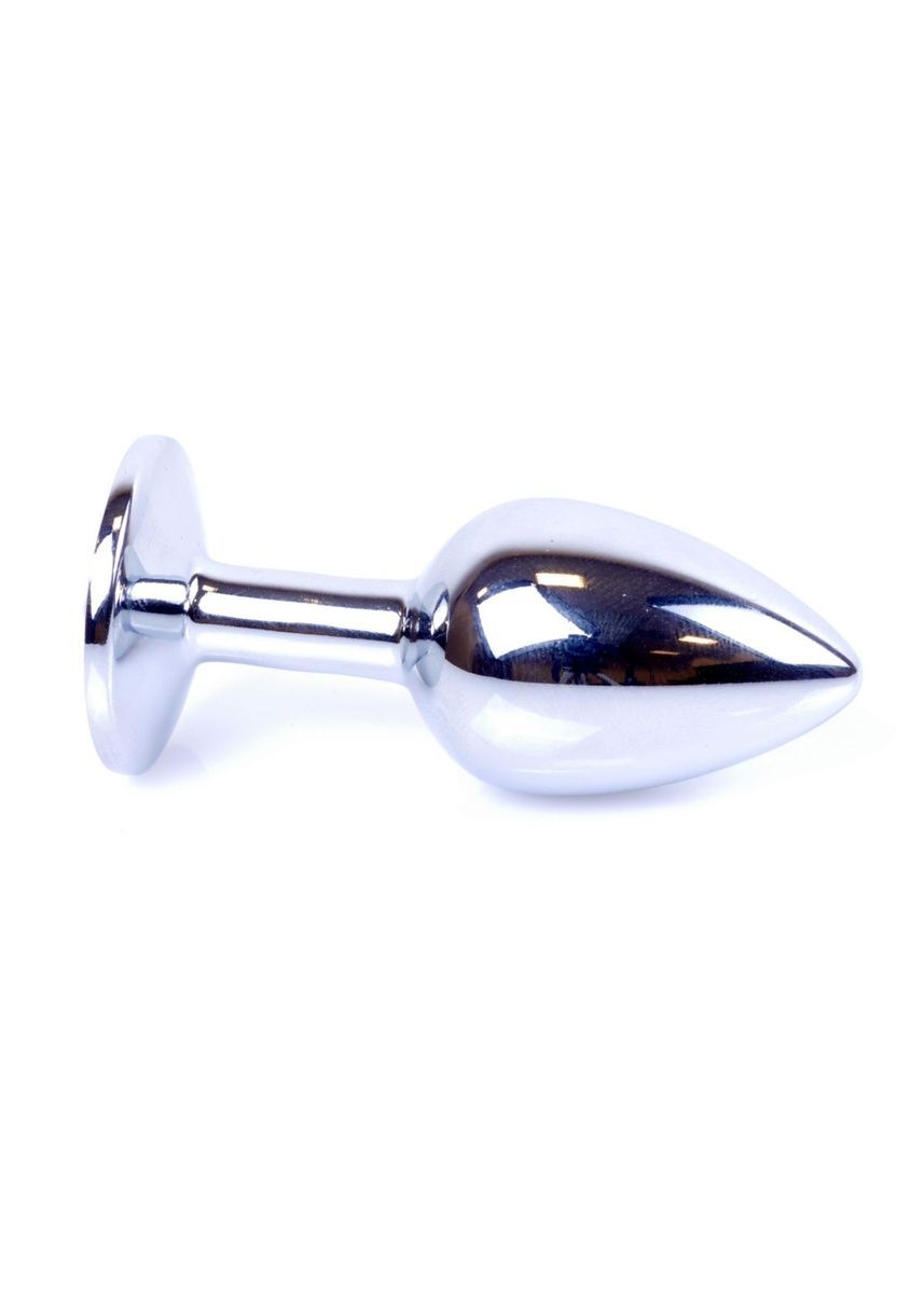 Анальная пробка Jewellery Silver Plug Clear d 2,7 см