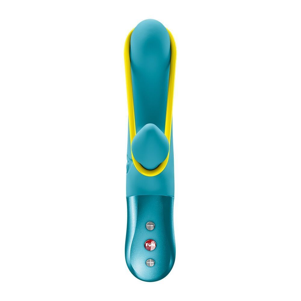 Мини вибратор-кролик со стимулирующей лентой Fun Factory AMORINO Aquamarine